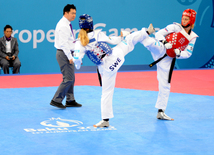 I Avropa Oyunlarında taekvondo yarışlarının üçüncü günü. Bakı, Azərbaycan, 18 iyun 2015